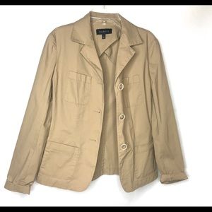 Talbots khaki light jacket blazer